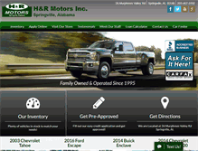 Tablet Screenshot of hrmotorsspringville.com